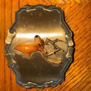 Vintage Deer Belt Buckle